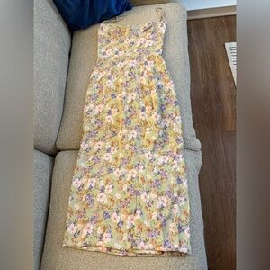 House of CB CHARLOTTE Peony Print Midi Sundress size XS